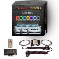 Saab 9-3 V.3 Fusion Color Change LED Halo Headlight Kit 2003-2007