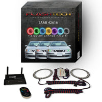 Saab 9-3 V.3 Fusion Color Change LED Halo Headlight Kit 2003-2007