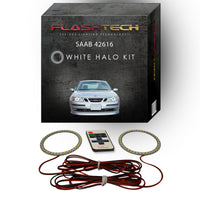 Saab 9 - 3 White LED Halo Headlight Kit 2003-2007