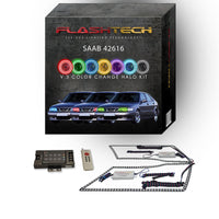 Saab 9 - 3 V.3 Fusion Color Change LED Halo Headlight Kit 1999-2003