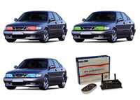 Saab 9 - 3 V.3 Fusion Color Change LED Halo Headlight Kit 1999-2003