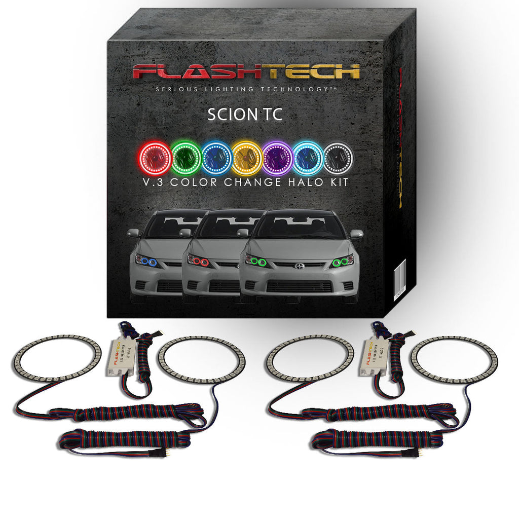 Scion tC V.3 Fusion Color Change LED Halo Headlight Kit 2011-2013