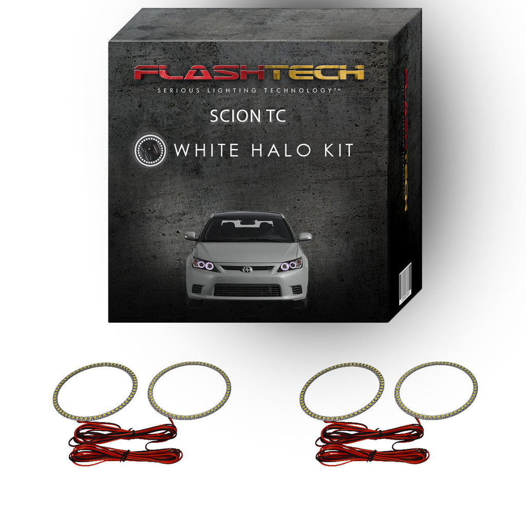 Scion tC White LED Halo Headlight Kit 2011-2013