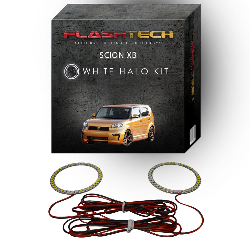 Scion xB White LED Halo Headlight Kit 2008-2010