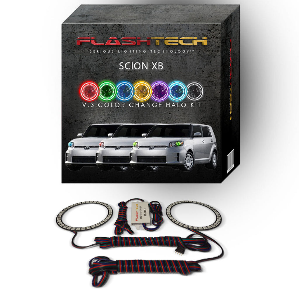 Scion xB V.3 Fusion Color Change LED Halo Headlight Kit 2011-2015
