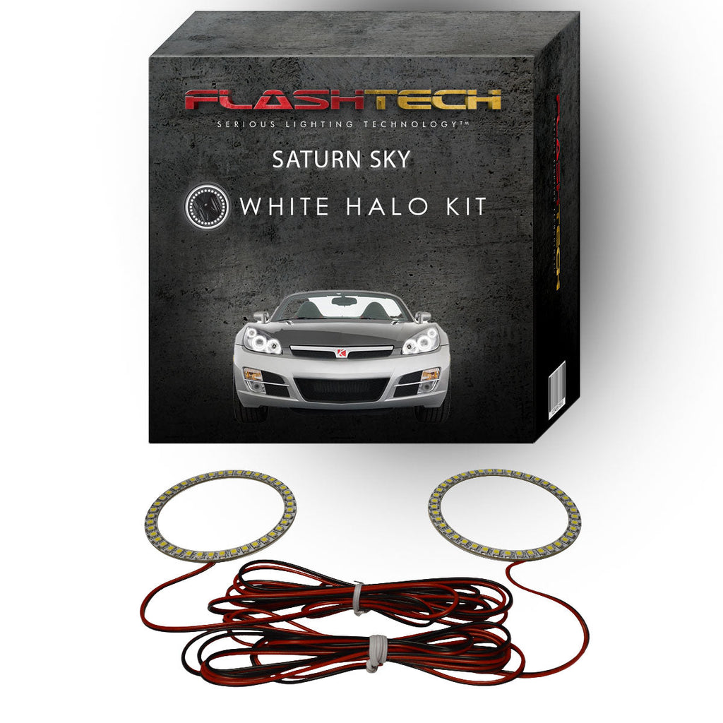 Saturn Sky White LED Halo Headlight Kit 2007-2010