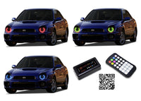 Subaru Impreza WRX V.3 Fusion Color Change LED Halo Headlight Kit 2002-2003