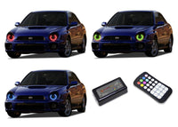 Subaru Impreza WRX V.3 Fusion Color Change LED Halo Headlight Kit 2002-2003