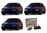 Subaru Impreza WRX V.3 Fusion Color Change LED Halo Headlight Kit 2002-2003