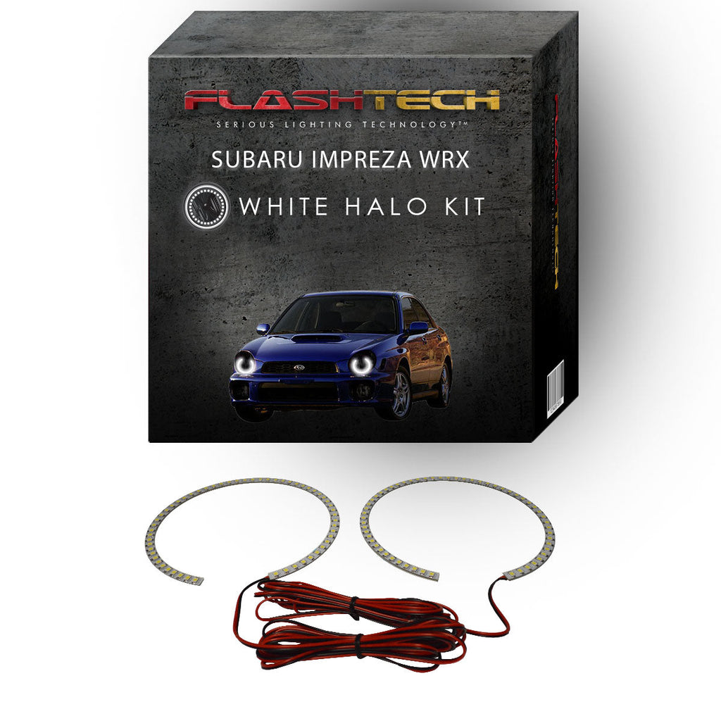Subaru Impreza WRX White LED Halo Headlight Kit 2002-2003
