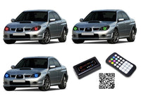 Subaru Impreza WRX V.3 Fusion Color Change LED Halo Headlight Kit 2006-2007