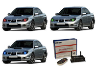 Subaru Impreza WRX V.3 Fusion Color Change LED Halo Headlight Kit 2006-2007