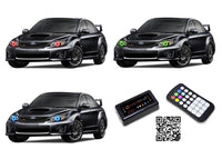 Subaru Impreza WRX STI V.3 Fusion Color Change LED Halo Headlight Kit 2008-2014