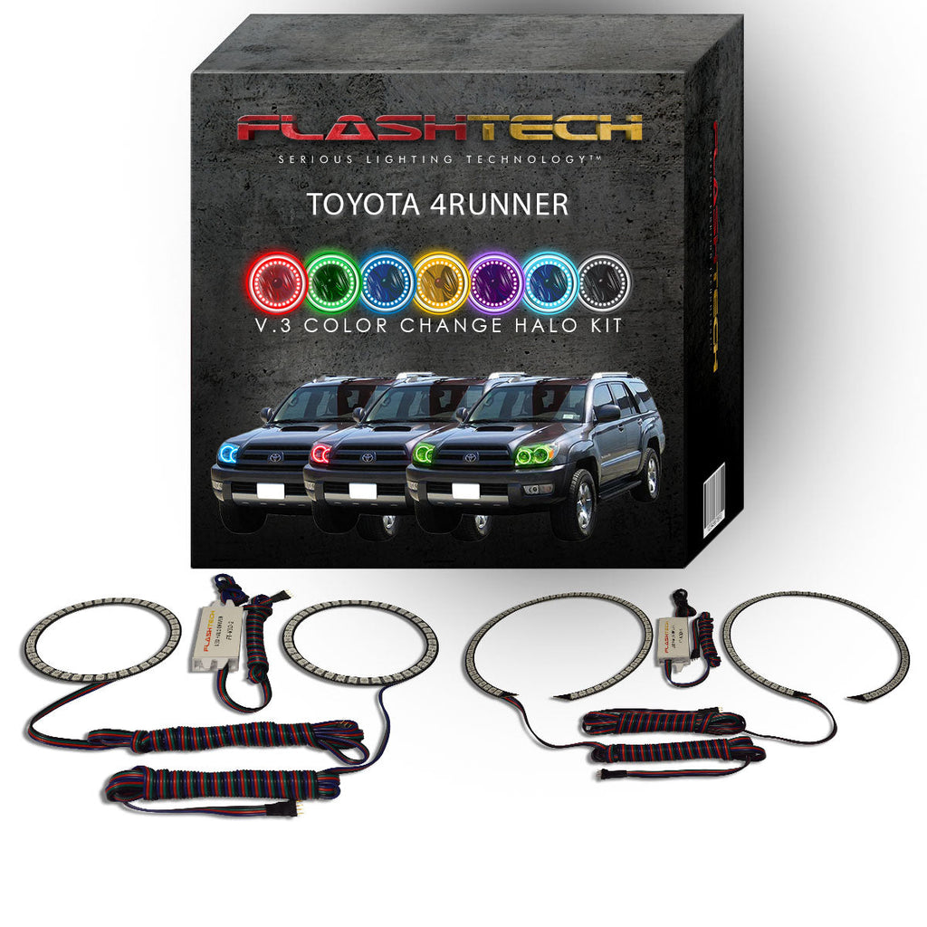 Toyota 4-Runner V.3 Fusion Color Change LED Halo Headlight Kit 2006-2009