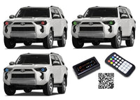 Toyota 4-Runner V.3 Fusion Color Change LED Halo Headlight Kit 2014-2016