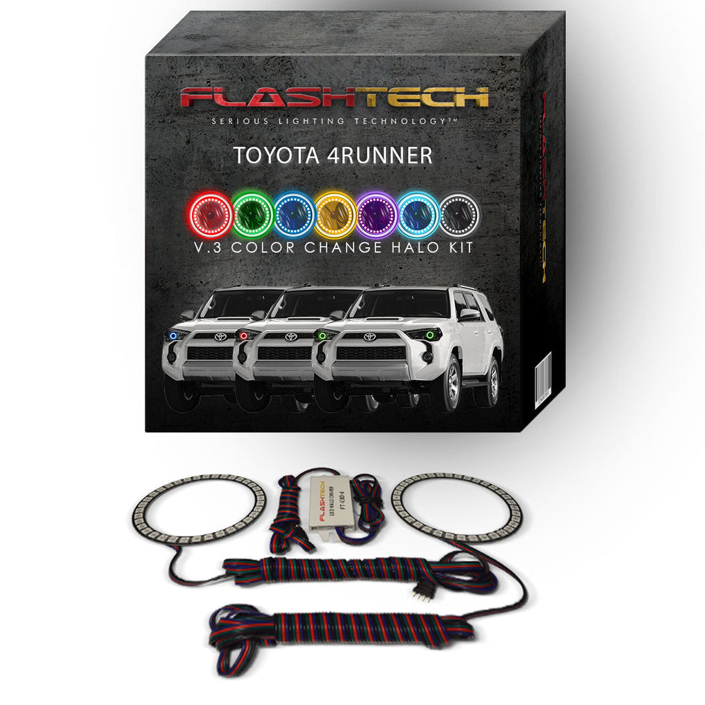 Toyota 4-Runner V.3 Fusion Color Change LED Halo Headlight Kit 2014-2016