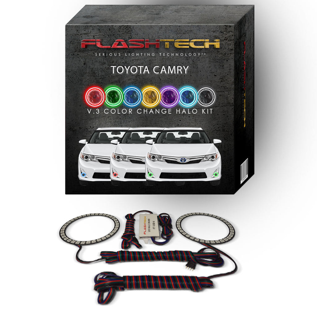 Toyota Camry V.3 Fusion Color Change LED Halo Fog Light Kit 2007-2013