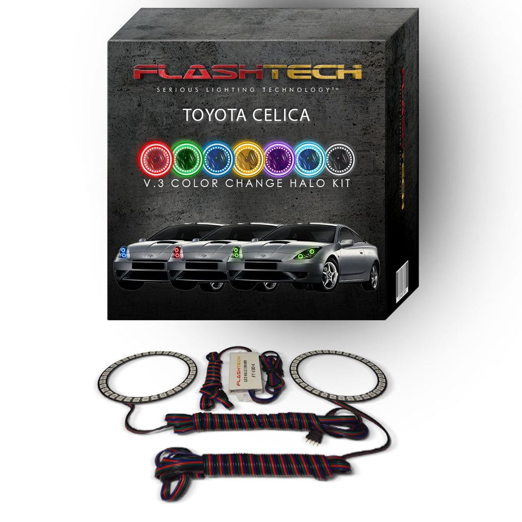 Toyota Celica V.3 Fusion Color Change LED Halo Headlight Kit 2000-2005