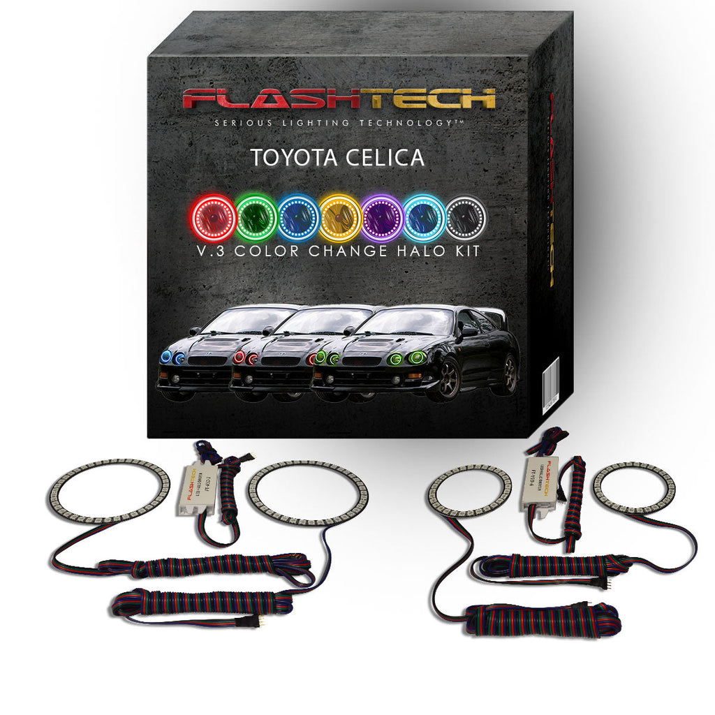 Toyota Celica V.3 Fusion Color Change LED Halo Headlight Kit 1994-1999
