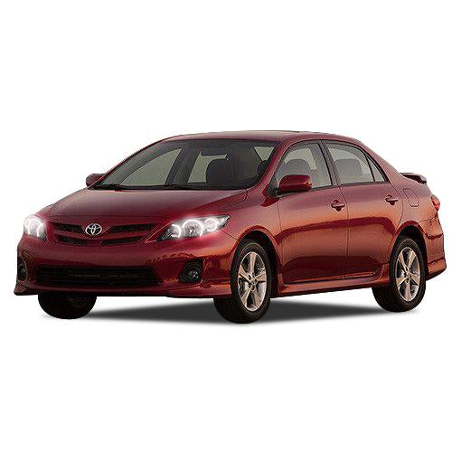 Toyota Corolla White LED Halo Headlight Kit 2009-2010