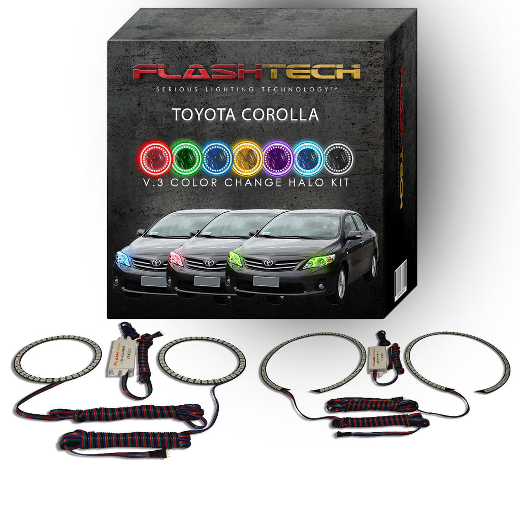 Toyota Corolla V.3 Fusion Color Change LED Halo Headlight Kit 2011-2013