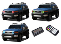 Toyota FJ Cruiser V.3 Fusion Color Change LED Halo Headlight Kit 2007-2013
