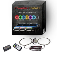 Toyota FJ Cruiser V.3 Fusion Color Change LED Halo Headlight Kit 2007-2013