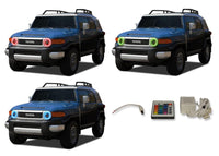Toyota FJ Cruiser V.3 Fusion Color Change LED Halo Headlight Kit 2007-2013