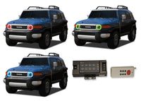 Toyota FJ Cruiser V.3 Fusion Color Change LED Halo Headlight Kit 2007-2013