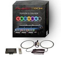 Toyota FJ Cruiser V.3 Fusion Color Change LED Halo Headlight Kit 2007-2013