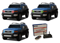 Toyota FJ Cruiser V.3 Fusion Color Change LED Halo Headlight Kit 2007-2013