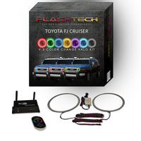 Toyota FJ Cruiser V.3 Fusion Color Change LED Halo Headlight Kit 2007-2013