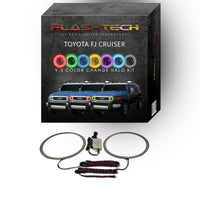 Toyota FJ Cruiser V.3 Fusion Color Change LED Halo Headlight Kit 2007-2013