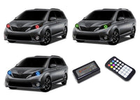 Toyota Sienna V.3 Fusion Color Change LED Halo Headlight Kit 2015-2016