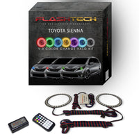 Toyota Sienna V.3 Fusion Color Change LED Halo Headlight Kit 2015-2016
