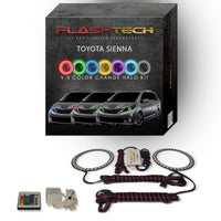 Toyota Sienna V.3 Fusion Color Change LED Halo Headlight Kit 2015-2016