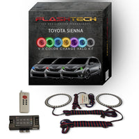 Toyota Sienna V.3 Fusion Color Change LED Halo Headlight Kit 2015-2016