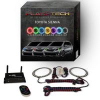 Toyota Sienna V.3 Fusion Color Change LED Halo Headlight Kit 2015-2016
