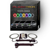 Toyota Sienna V.3 Fusion Color Change LED Halo Headlight Kit 2015-2016