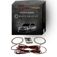 Toyota Sienna White LED Halo Headlight Kit 2015-2016