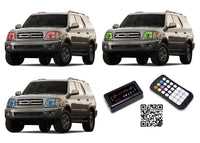 Toyota Sequoia V.3 Fusion Color Change LED Halo Headlight Kit 2001-2004