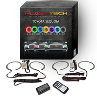 Toyota Sequoia V.3 Fusion Color Change LED Halo Headlight Kit 2007-2013