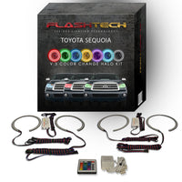 Toyota Sequoia V.3 Fusion Color Change LED Halo Headlight Kit 2007-2013