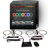 Toyota Sequoia V.3 Fusion Color Change LED Halo Headlight Kit 2007-2013
