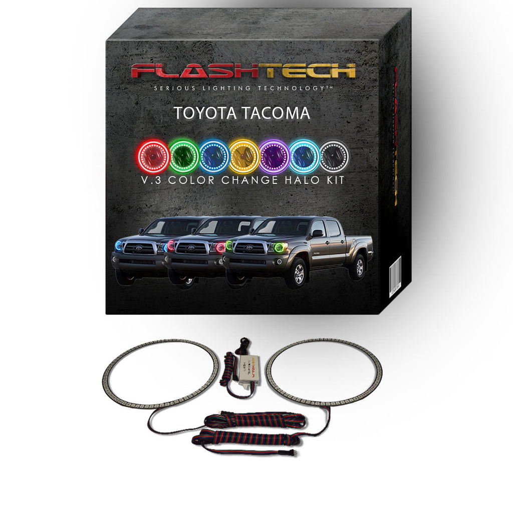 Toyota Tacoma V.3 Fusion Color Change LED Halo Headlight Kit 2005-2011