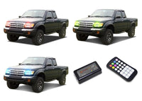 Toyota Tacoma V.3 Fusion Color Change LED Halo Headlight Kit 1998-2000