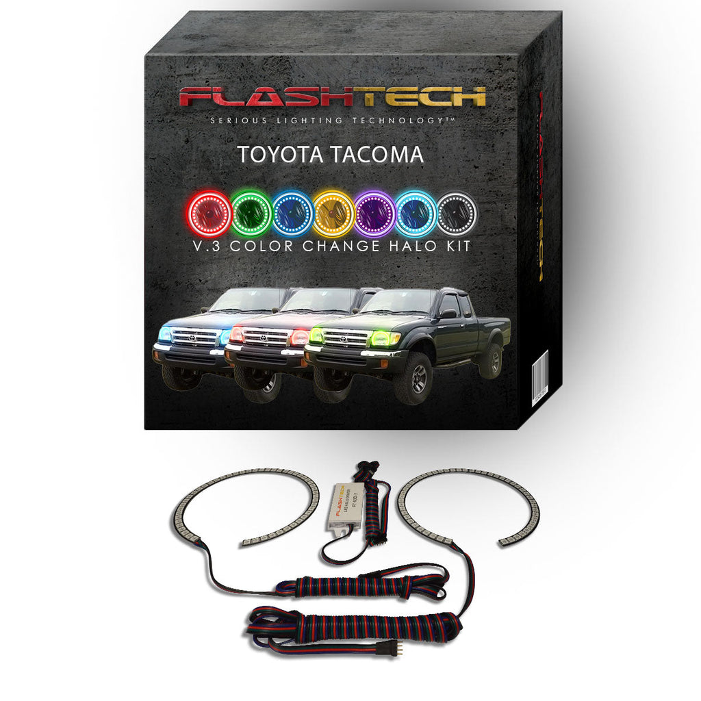 Toyota Tacoma V.3 Fusion Color Change LED Halo Headlight Kit 1998-2000
