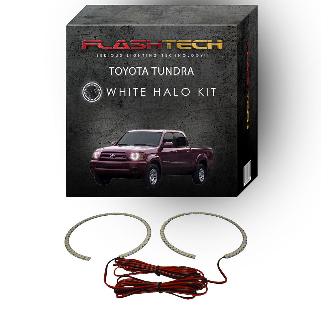 Toyota Tundra White LED Halo Headlight Kit 2005-2006