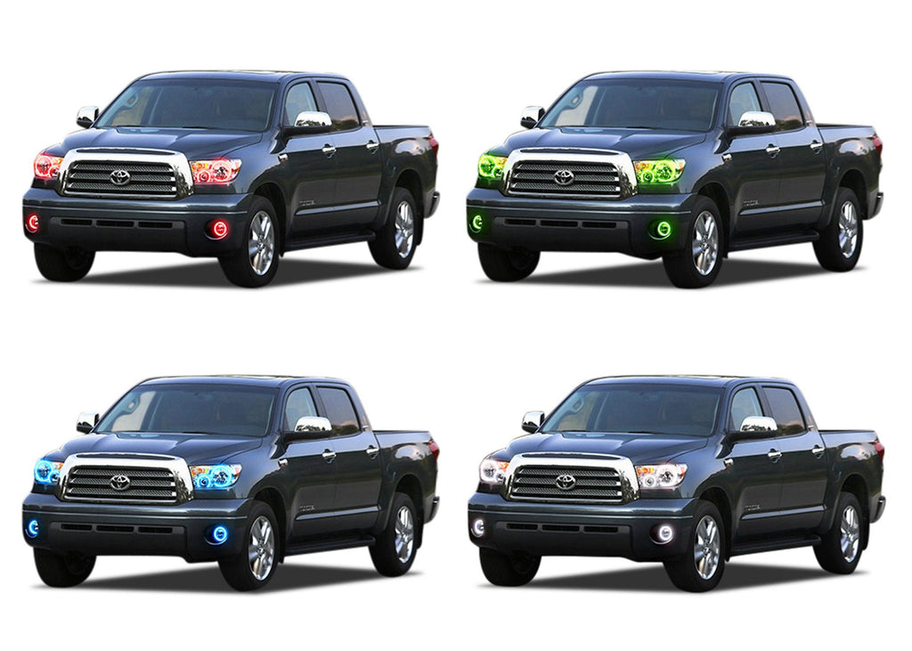 Toyota Tundra V.3 Fusion Color Change Headlight & LED Halo Fog Light Kit 2007-2013