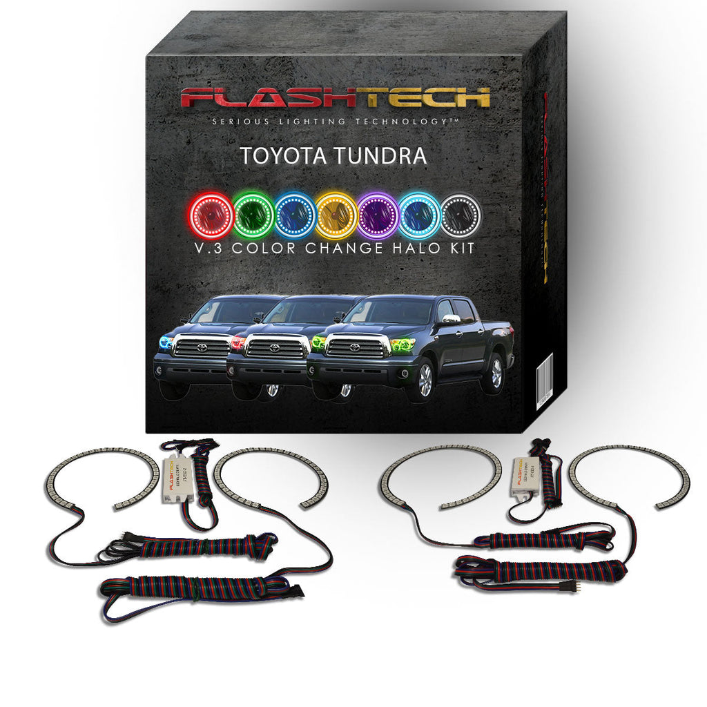 Toyota Tundra V.3 Fusion Color Change LED Halo Headlight Kit 2007-2013
